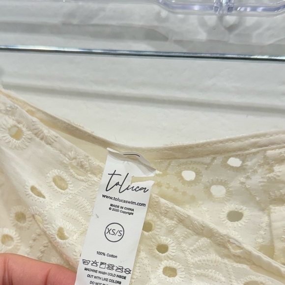 Toluca Ivory Wrap Beach Skirt – 100% Cotton - Picture 2 of 3